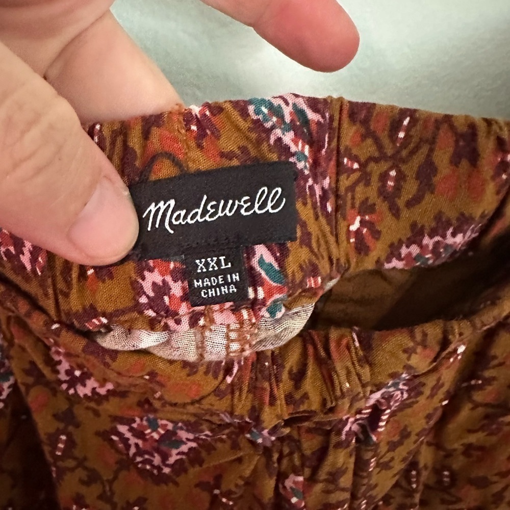 Madewell pull-on Floral Brown Women's Shorts - Picture 5 of 6